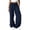 Navy-#004, variant on Women's Polka Dot Barrel Sweatpants Wide Leg Pants Drawstring Elastic Waist Loose Fit Casual Sweat Pants with Pockets Lounge Trousers,Navy 4XL