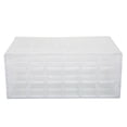 thumbnail image 4 of Acrylic Jewelry Organizer, 72 Grids Earring Storage Box Clear 3 Layer  for Necklaces, 4 of 8