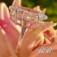 thumbnail image 5 of 20x10mm Marquise Split Shank Solitaire Engagement Ring, Near Colorless 6A Quality Cubic Zirconia, Sterling Silver, 5 of 5