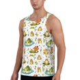 thumbnail image 2 of Pofeuu Cute Frog Print Men's Workout Tank Tops Sleeveless Muscle Gym Shirt Quick Dry-Medium, 2 of 7