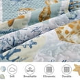 thumbnail image 5 of Jessy Home Ocean Beach Quilts Set Queen/Full Size Conch Seashell Starfish Seaweed Bedspreads Coastal Bedding, 5 of 7