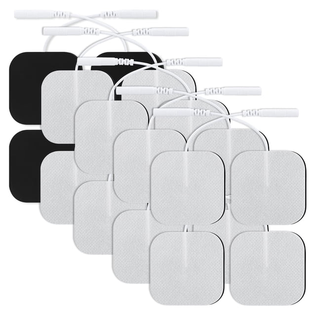 Almohadillas de repuesto para unidad TENS, electrodos autoadhesivos (20 unidades), almohadillas de 5 x 5 cm para masajeador muscular, almohadillas autoadhesivas TENS para electroterapia.