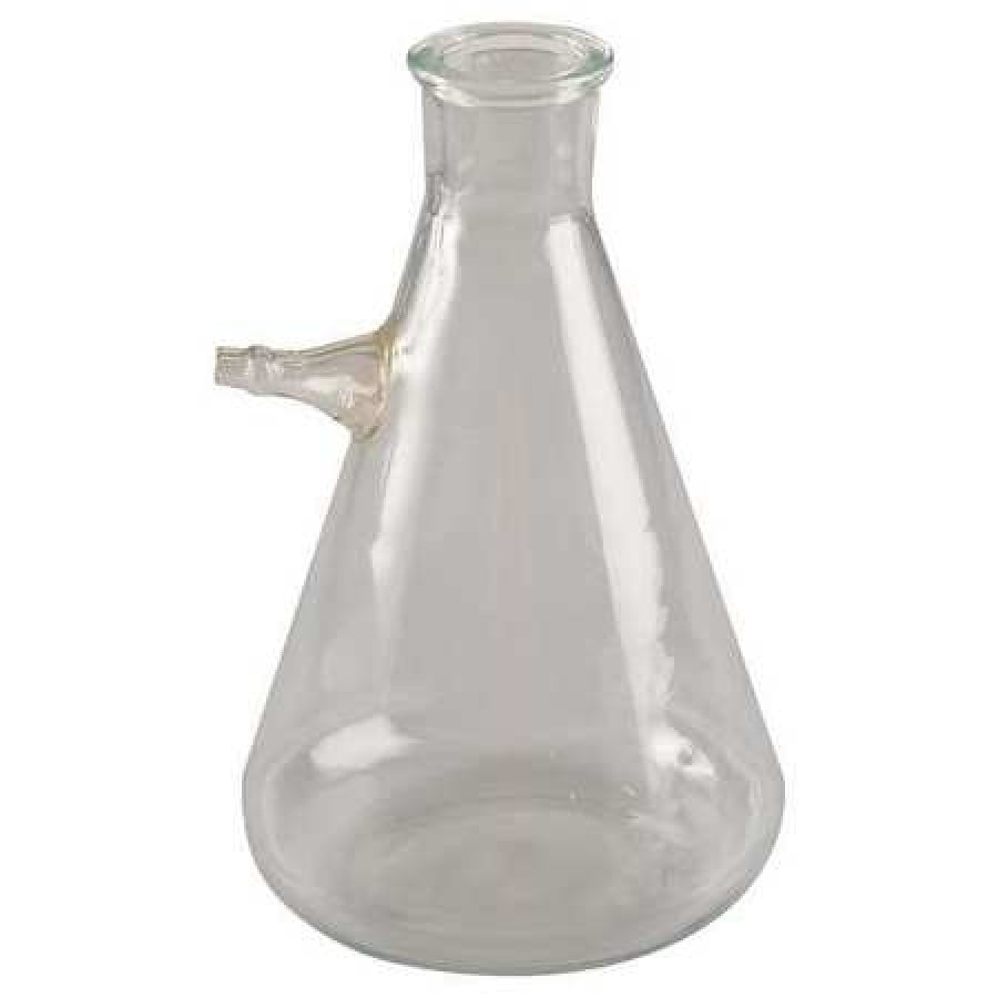 LAB SAFETY SUPPLY 5YHK3 Filtering Flask,Side Tube,500 mL,PK4 Walmart