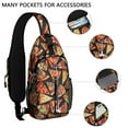 thumbnail image 2 of Pepperoni Pizza Lover Crossbody Backpack, Cheesy Slice Print Sling Bag for Pizza Party, Fast Food, and Italian Food Fans, 2 of 6