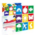 thumbnail image 1 of La Queenie 24 Pieces Stencils For Kids Large Drawing Stencils Chalk Stencils 8 Inches Washable Shape Template Stencils Kit For Kids Crafts Painting Drawing School Projects, 1 of 5