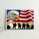 thumbnail image 4 of Cuadros Decorativos DIY pintura por número Kit sin marco bandera águila abstracto pintado a mano colgante de pared Ndcxsfigh Nuevos Originales, 4 of 9