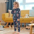 thumbnail image 4 of FORMRS Long Sleeve Top and Pants Pajama Set for Niños 2-Piece Sleepwear, Sizes 18M-8Y, Starry Fireworks Pattern, 4 of 6