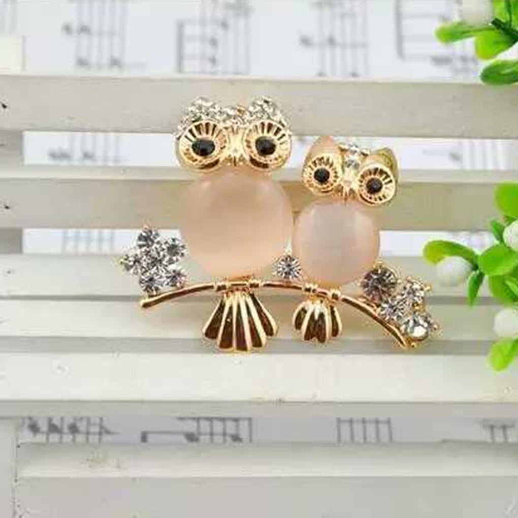 Crystal Enamel Big Eye Owl Bird Pins for Women Wedding Party Jewelry Gift G Crystal Enamel Big Eye Owl Bird Pins for Women Wedding Party Jewelry Gift G