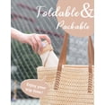 thumbnail image 4 of Chapeau de Soleil pour Femme avec Visière de Protection Solaire, Chapeau de Soleil en Lin pour Femme avec Visière Pliable, Casquette pour Dame, Visière d'Été pour la Plage, Pliable, Retroussez Votre Queue de Cheval, 4 of 5
