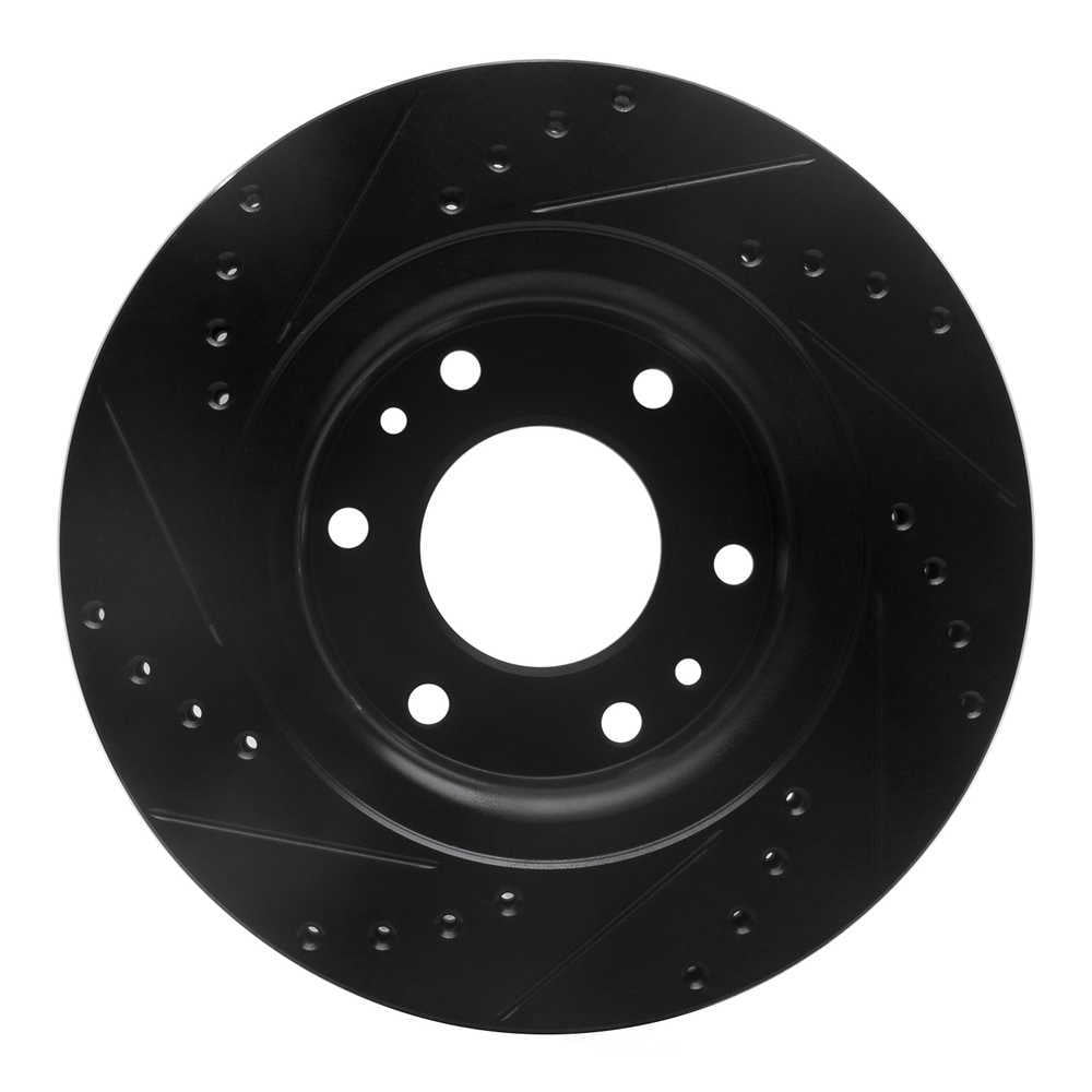 Dynamic Friction Company 633-48052R DFC Brake Rotor - Drilled And Slotted - Black