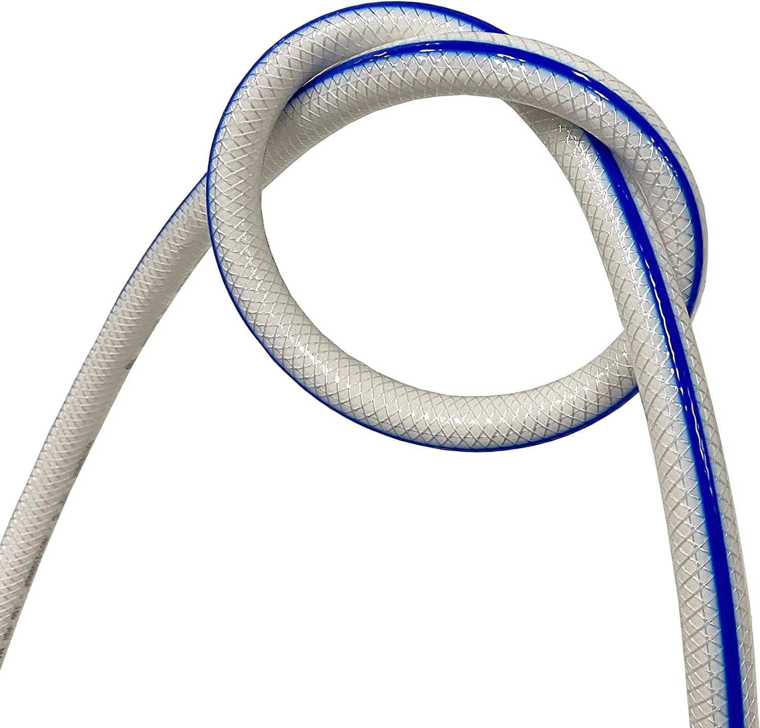 1/2" Heavy Duty Braided PVC Tubing Reinforced Hose, Non-Toxic for RV Pressurized Hot Water Line (500 Feet)
