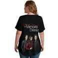 thumbnail image 5 of Vampire Diaries Women's Shirt V-Neck Breathable Short-Sleeve T-Shirt Casual Fashion Tee Soft & Trendy Blouse XL, 5 of 8