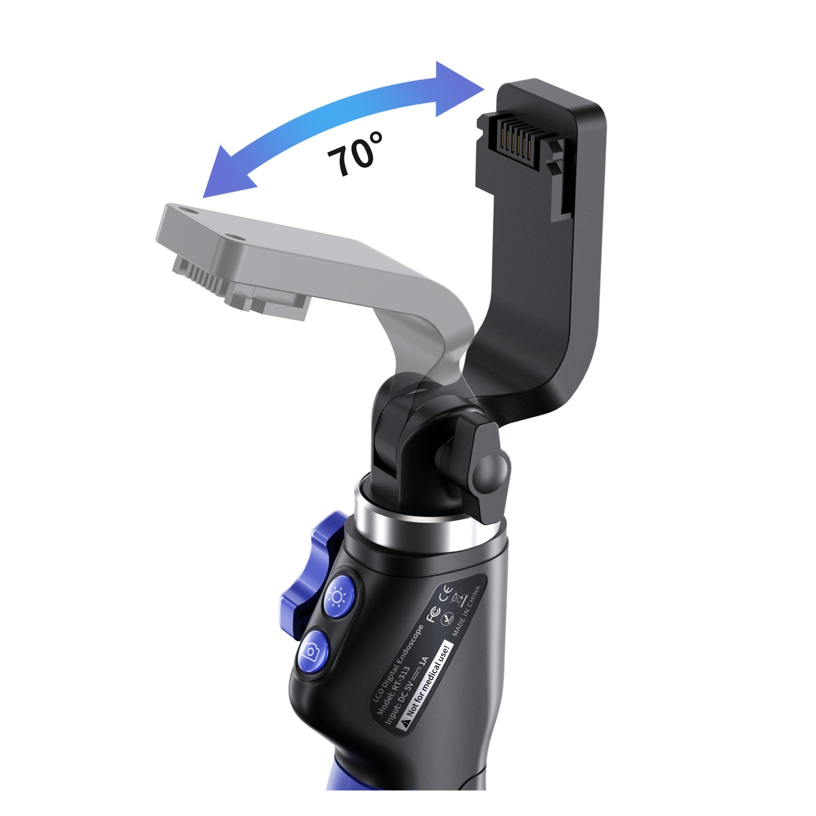 2MP 1080P 6mm 3in1 USB 2 Way Articulate 180Degree Rotation Steering Industrial Endoscope Inspection Microscope Camera ,Stunning Clarity