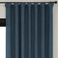 thumbnail image 5 of HPD Half Price Indigo Extra Wide Faux Linen Room Darkening Curtains for Bedroom & Living Room Curtains (1 Panel), Window Curtains 96 inches long, Rod pocket curtains & drapes, 100W X 96L, 5 of 12