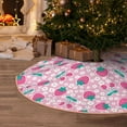 thumbnail image 6 of Daiia Cherry Strawberry Drawing Merry Christmas Tree Skirt , Xmas Large Lace-up Tree Skirt, Santa Snowflakes Rustic Home Decorations New Year Party Farmhouse Decor-30", 6 of 7