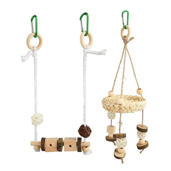 Oubit Bird Swing Hanging Toy,Parrot Swing Hanging Toy Parrot Corn Husk Swing Toy Pet Bird Swing Hanging Toy Revolutionary Design