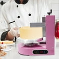 thumbnail image 3 of Birthday Cake Cream Smooth Coating Decoration 110V Machine Rotation Speed 60-320rpm, Cake Bread Cream Jam Spreader Stainless Steel 200W, Cake Cream Spreading Machine Cake Decorating Machine (Pink), 3 of 7