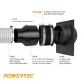 thumbnail image 5 of POWERTEC 6PK 4 Inch Dust Control Flex Cuff with Steel Hose Clamps, Hose Connector Rubber Cuff Coupler for Woodworking Dust Collection Fittings, Dust Collector Accessories & Machinery (70149-P6), 5 of 9
