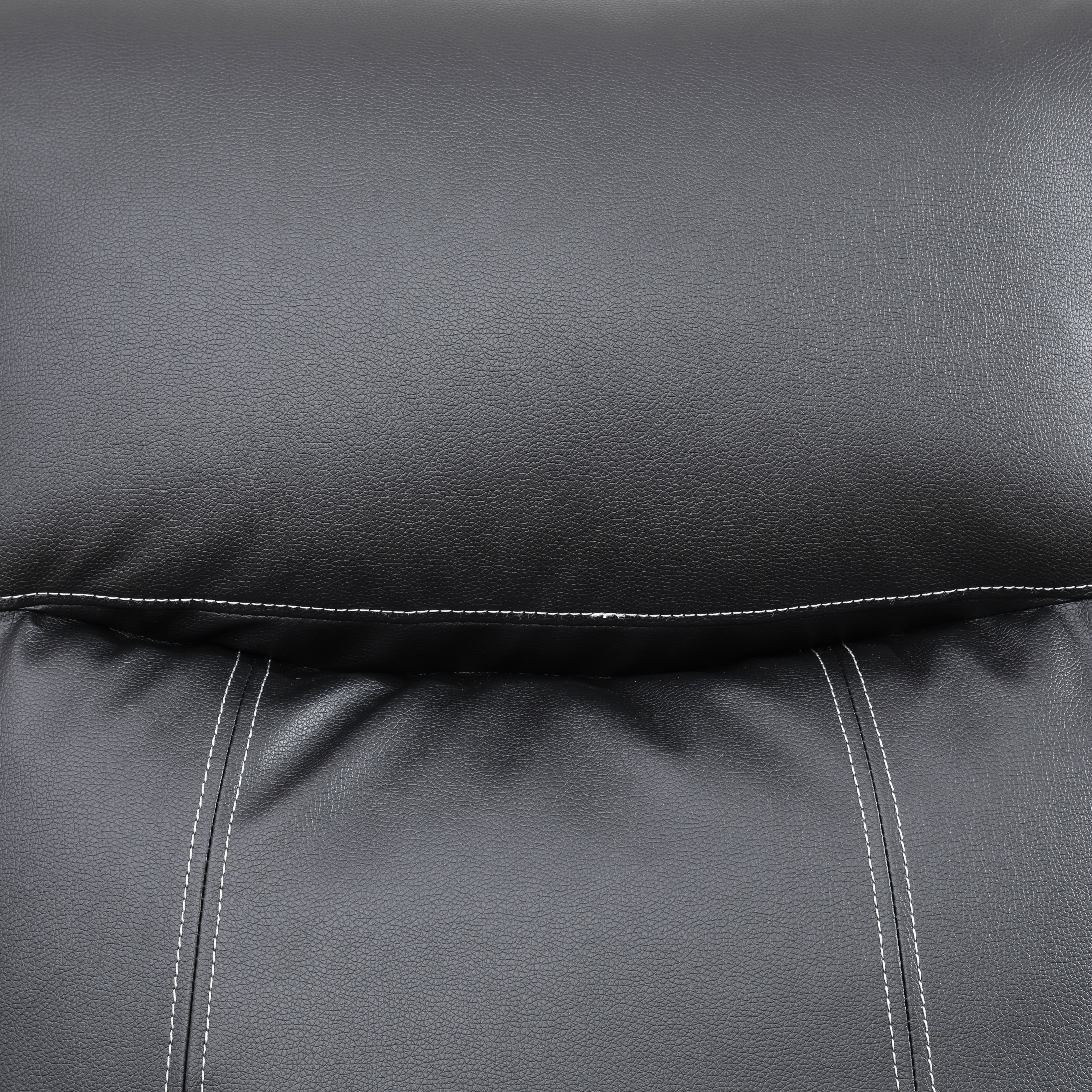 MAYEERTY 2-Seater Recliner Loveseat, Breathable Semi PU Leather Recliner Sofa with Storage for Apartment Living Room