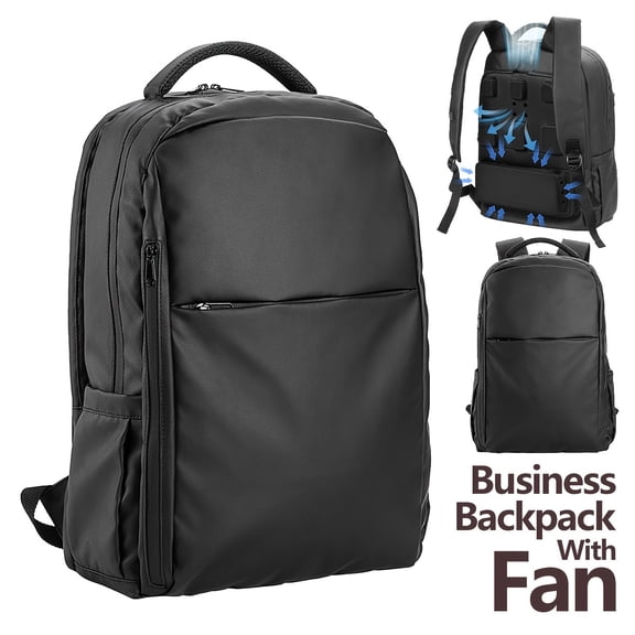 Laptop Backpack with USB Fan Water Resistant Backpacks for Adults, 18L Work Business Laptop Backpack for Men