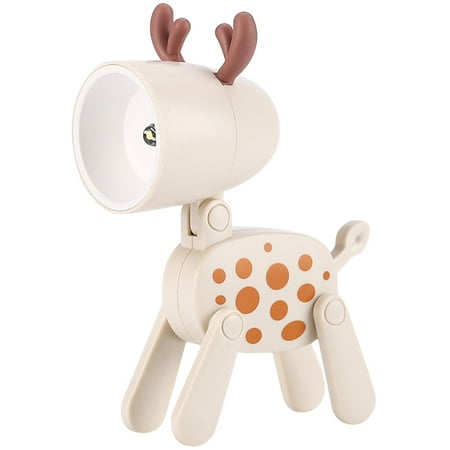 

NUOLUX Deer Night Lamp Kids Bedroom LED Night Light Lovely Table Night Lamp Cartoon Light