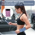 thumbnail image 6 of Uxcell 6"x 4" Wrist Pouch Wrist Wallet Sports Wristband Wallet with Zipper Pocket Purple 2 Pcs, 6 of 6