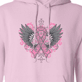 thumbnail image 3 of Inktastic Breast Cancer Cool Wings Adult Hoodie Sweatshirt, 3 of 4