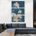 thumbnail image 2 of ARTCANVAS Peonies and Canary 1834 Canvas Art Print by Katsushika Hokusai - Size: 60" x 40" (0.75" Deep) (3-Piece), 2 of 9