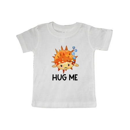 

Inktastic Hug Me Cute Pufferfish with Bubbles Gift Baby Boy or Baby Girl T-Shirt