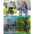 thumbnail image 6 of Gotrax 20" Folding Electric Bike with 40miles by 48V Battery, 20mph Power by Peak 500W, Adult Electric Bicycle with 5 Pedal-Assist Levels& LCD Display,UL2849,white, 6 of 8