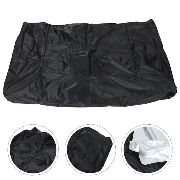 Raindrops Outdoor TV Cover Waterproof Dustproof Black Oxford Cloth for 55-58 Inch Tvs