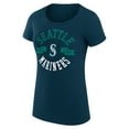 thumbnail image 2 of Women's G-III 4Her by Carl Banks Navy Seattle Mariners Super-Slim Fit Lightweight City Graphic T-Shirt, 2 of 5