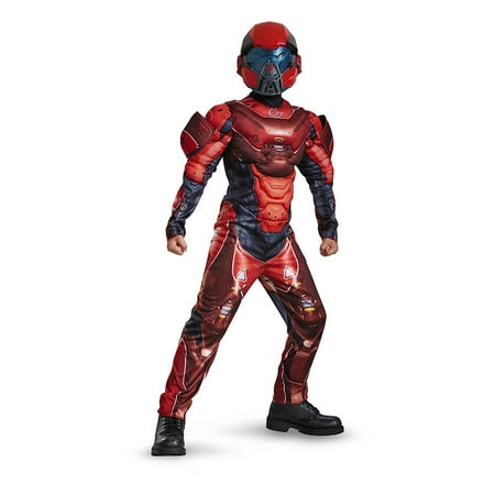 Red Spartan Muscle Child Halloween Costume