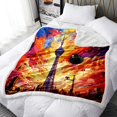 thumbnail image 2 of Throw,Colorful At Cesar White Tower 3D Printed Blanket,Lightweight Cozy Warm, 2 of 4