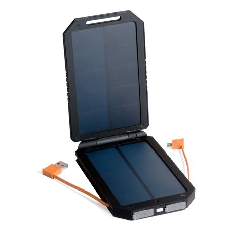 Opteka BP-SC8000 Ultra High Capacity (6000mAh) Backup Battery Solar Charger with Faster Charging Dual EcoPanel (2013 Model)