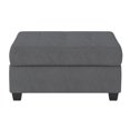 thumbnail image 2 of Cterwk Modern Solid Wood Frame Gray Fabric Upholstery Storage Ottoman for Living Room, Office, 2 of 5