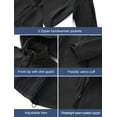 thumbnail image 3 of Chrisuno Men's Jackets Water Resistant Softshell Jacket Fleece Lined Hiking Training Coat Black M, 3 of 5
