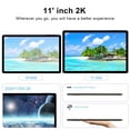 thumbnail image 4 of 2026 Newest 11 inch Android 14 Tablet, 18GB RAM, 128GB ROM,2K Display, Octa-Core ,13MP+5MP+5MP Camera, Quad Stereo Speakers, 4 of 8