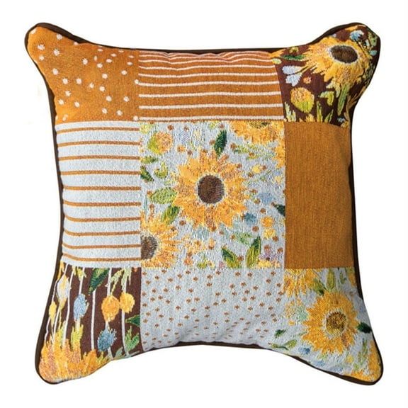 Manual TLBFSF Fall Sunflower Fields Pillow, 17 -inch Length
