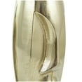 thumbnail image 5 of DecMode 16", 12"H Face Gold Aluminum Vase with Abstract Details, Set of 2, 5 of 14