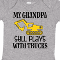 thumbnail image 4 of Inktastic Construction Grandpa Still Plays with Trucks Boys Baby Bodysuit, 4 of 5