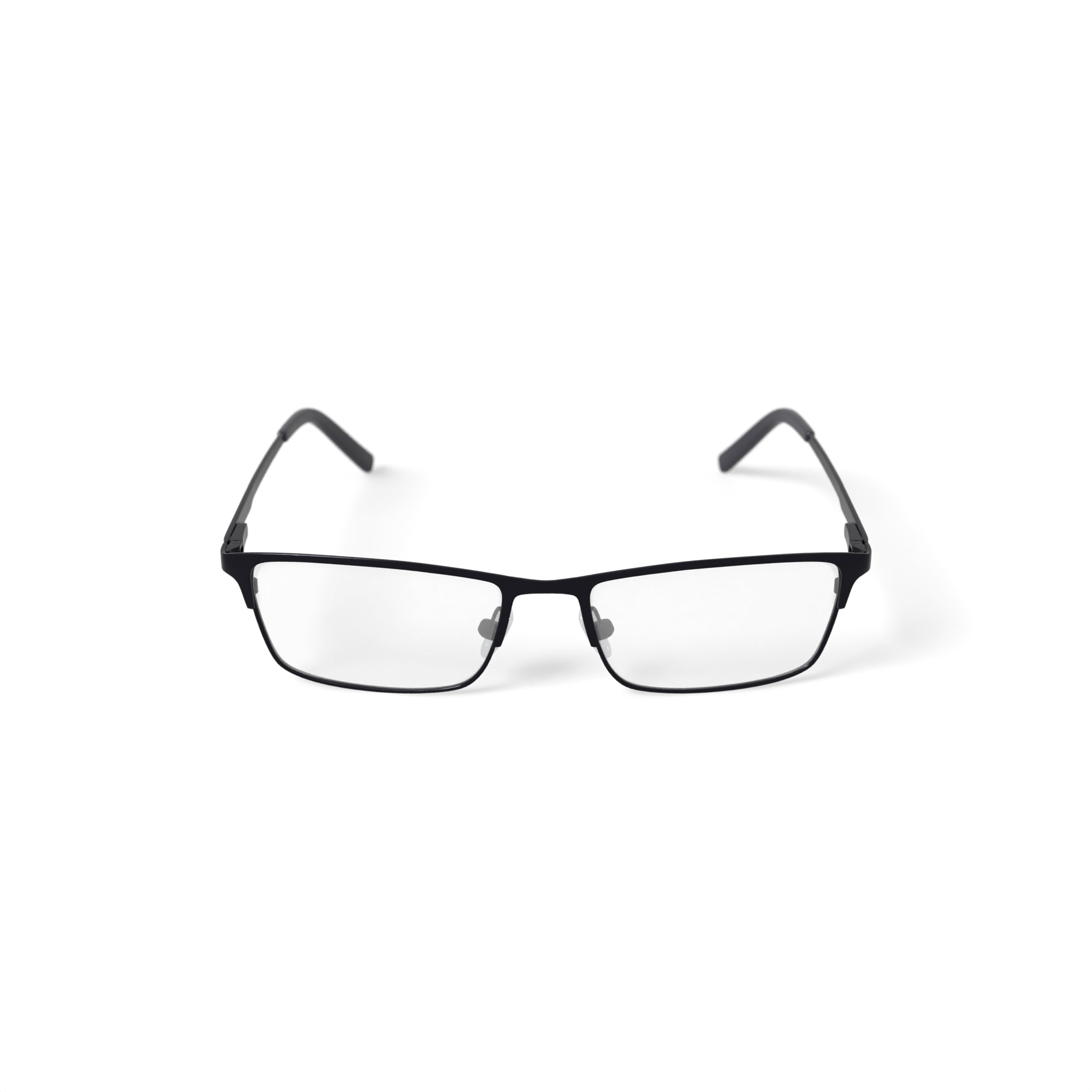 Wrangler Men's W150 Browline Prescription Eyeglasses with Case, Black