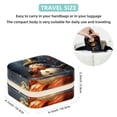 thumbnail image 5 of Christmas Snowman Retro Jewelry Display and Organizer: Portable Square Travel Case for Rings, Earrings, Necklaces, Bracelets - Suitable for Girls and Women, 5 of 6