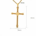 thumbnail image 2 of Fashion Cross Necklaces For Men 14K Yellow Gold Cross Jewelry Necklace, 2 of 7
