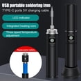 thumbnail image 4 of Soldering Iron,Pen Iron Usb Pen Iron Usb And Maintenance Temperature Adjustment Maintenance Use Adjustment Function Iron And Pen With Iron With Portable Iron 300-450 Adjustment Cousopo Iron Kit Iron, 4 of 6