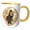 Yellow/White, variant on 3drose, Cute Funny Unique Bigfoot and Full Moon Nature Cartoon, 11oz Two-tone Red Mug