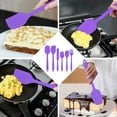 Taihexin Silicone Spatula Set of 6, Food Grade Rubber Spatulas and