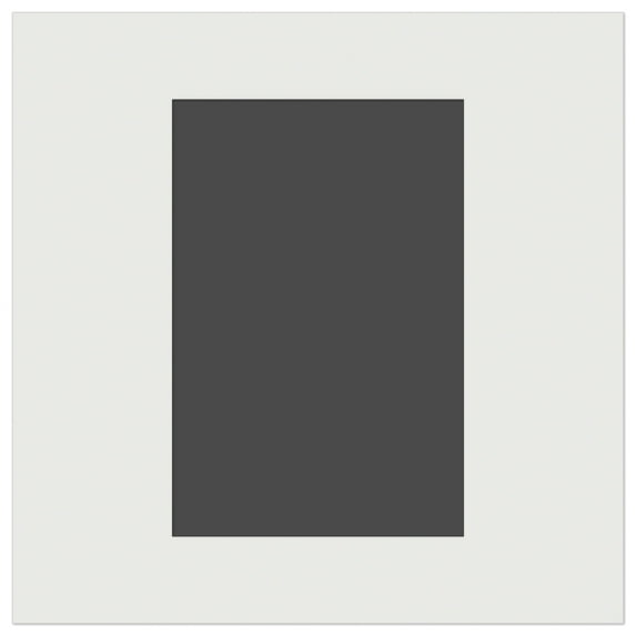 Rectangle Solid DIY Cookie Wall Craft Stencil - 7.0 Inch