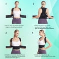 thumbnail image 5 of Teeuard Adjustable Posture Corrector for Men&Women-Lumbar, Pain Relief Back Brace-Black Medium, 5 of 9