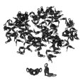 thumbnail image 1 of Unique Bargains 500pack Open Bead Tips Knot Covers for Jewelry Making DIY Crafts, Black, 1 of 5